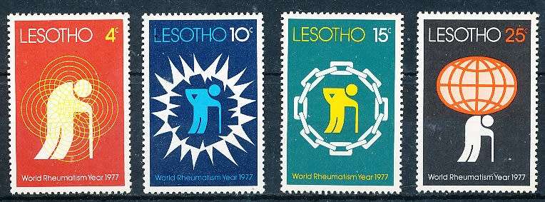 LESOTHO  1977 -   World Rheumatism Year   FULL SET   -   FINE  MINT