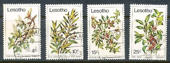 LESOTHO  1979 -    Trees  FULL SET   -   FINE  CTO USED