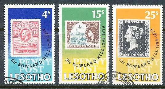 LESOTHO  1979 -   Sir Rowland Hill   FULL SET   -   FINE  CTO USED