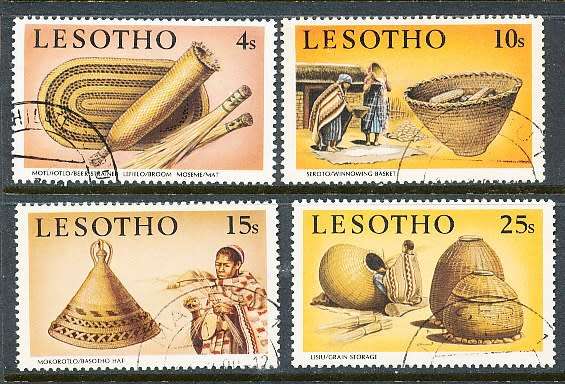 LESOTHO  1980 -    Straw-braiding  FULL SET   -   FINE  CTO USED
