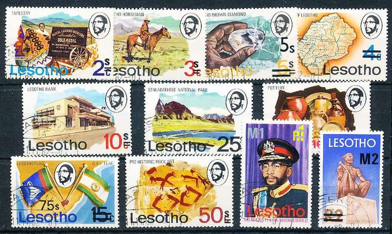 LESOTHO  1980 -    Previous Issues Surcharged    SET   -   FINE  CTO USED