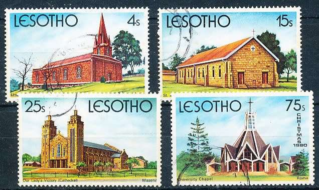 LESOTHO  1980 -    Christmas  FULL SET   -   FINE   USED