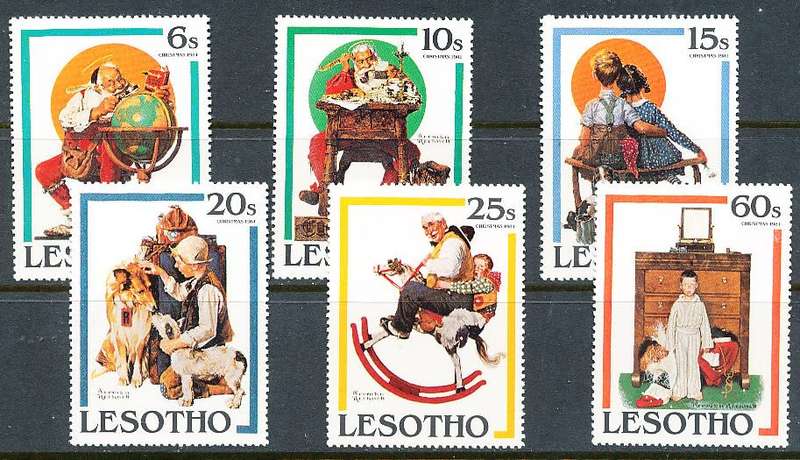 LESOTHO  1981 -   Christmas   FULL SET   -   FINE   MINT