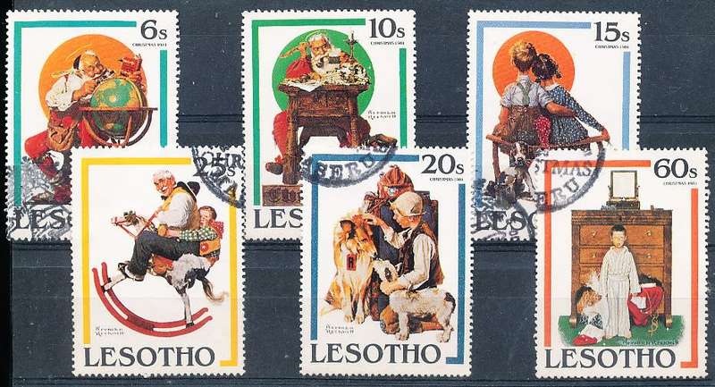 LESOTHO  1981 -   Christmas   FULL SET   -   FINE   CTO USED