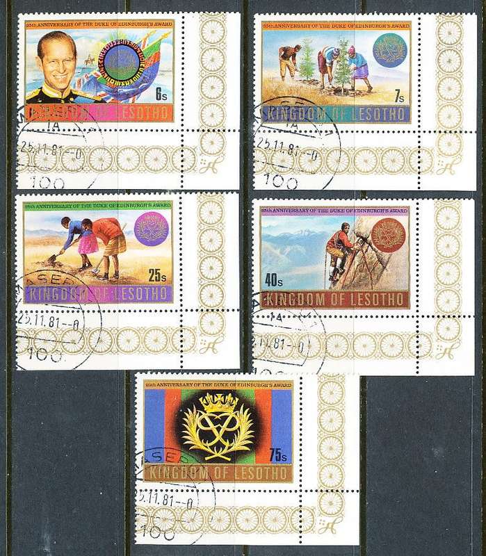 LESOTHO  1981 -   Duke of Edinburgh Award Scheme   FULL SET   -   FINE  CTO USED