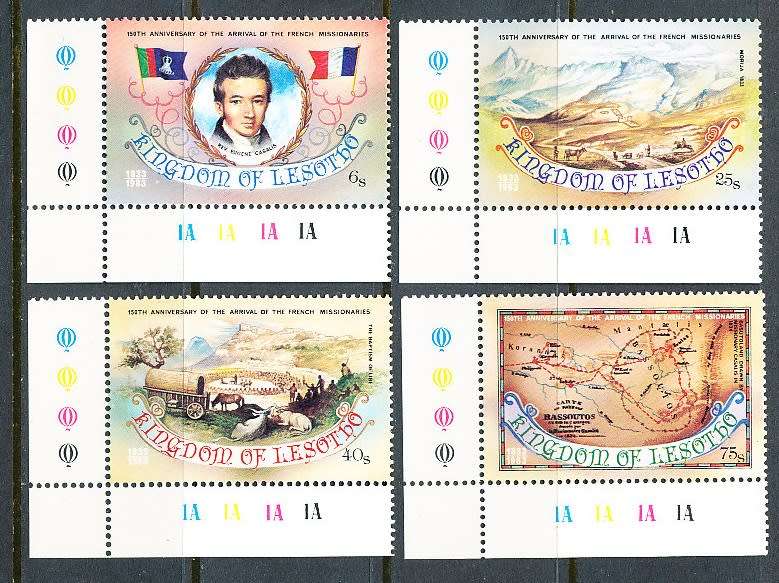 LESOTHO  1983 -    French Missionaries   FULL  SET   -   FINE  MINT