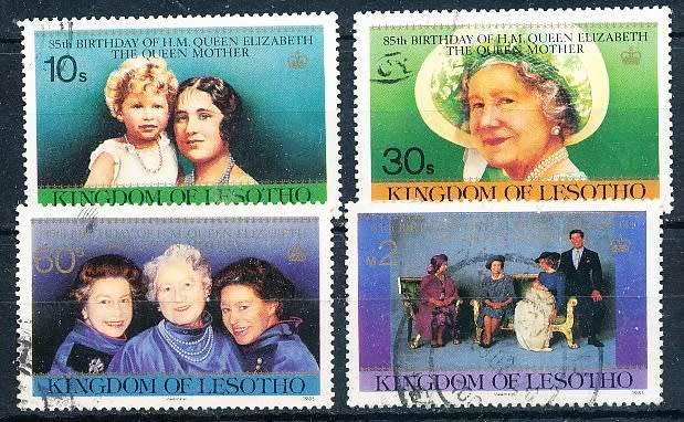 LESOTHO  1985 -      Queen Mother   FULL SET     -   FINE  USED