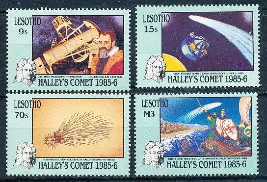 LESOTHO  1986 -    Halley`s Comet    FULL SET    -   FINE MINT