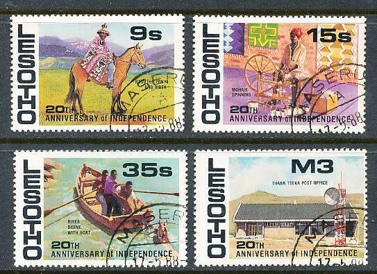 LESOTHO  1986 -   Anniversary of lndependence   FULL SET     -   FINE  CTO  USED