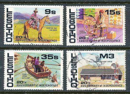 LESOTHO  1986 -   Anniversary of lndependence   FULL SET     -   FINE    USED