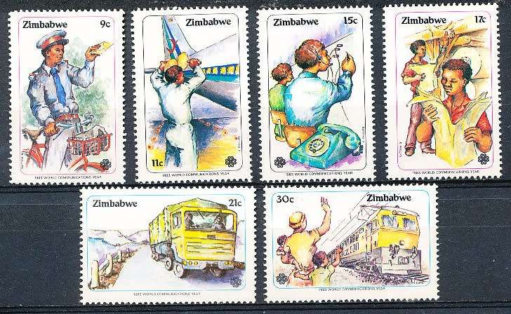 ZIMBABWE 1983  -  Communications Year   FULL SET  -  FINE MINT