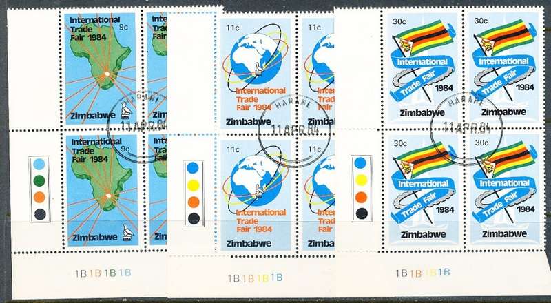 ZIMBABWE 1983  -   Trade Fair   CONTROLS  ` B`  BLOCK  -  FINE CTO USED