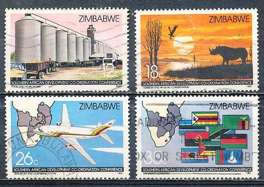 ZIMBABWE 1986  -   Coordination Conference   -   FULL SET  -  FINE  USED
