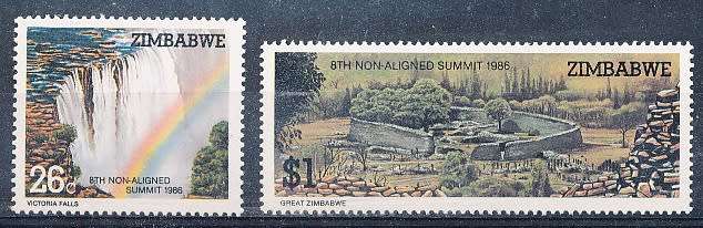 ZIMBABWE 1986  -  Summit Conference  -   FULL SET  -  FINE  MINT