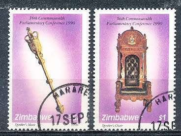 ZIMBABWE 1990  - Parliamentary Conference  FULL  SET    -  FINE  CTO USED