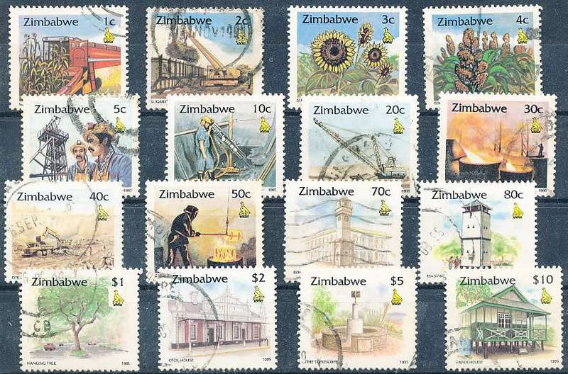 ZIMBABWE 1995  -   Zimbabwe Culture    SET    -  FINE    USED