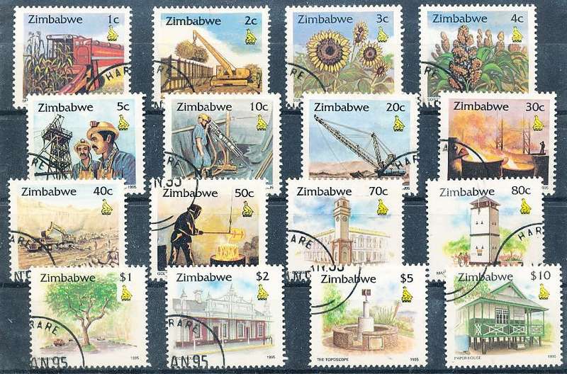ZIMBABWE 1995  -   Zimbabwe Culture    SET    -  FINE   CTO  USED