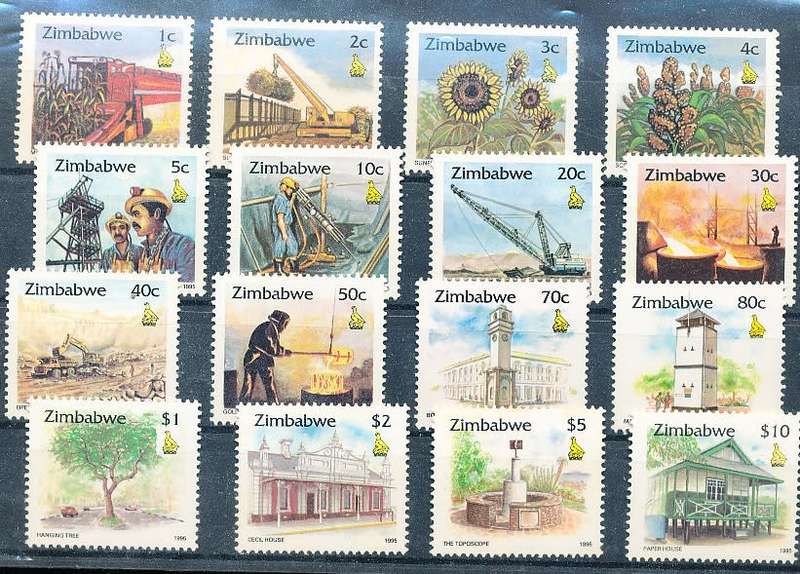 ZIMBABWE 1995  -   Zimbabwe Culture    SET    -  FINE   MINT