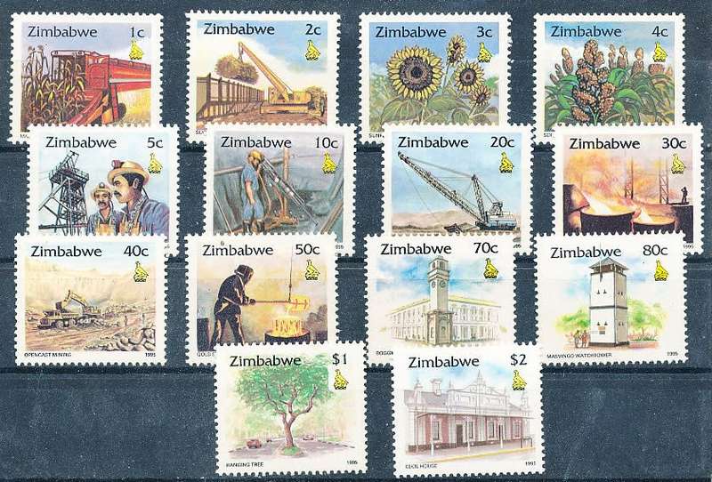 ZIMBABWE 1995  -   Zimbabwe Culture    SET    -  FINE   MINT