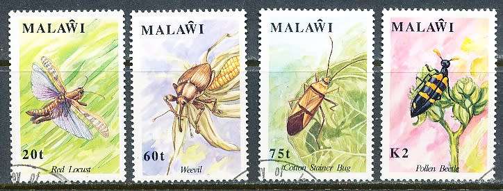 MALAWI  1991 -   Insects    FULL  SET   -   FINE    USED