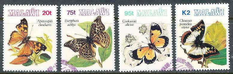 MALAWI  1993 -  Butterflies   FULL SET   - FINE   CTO USED
