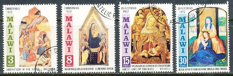 MALAWI  1972 -   Christmas   FULL  SET   -   FINE  CTO  USED