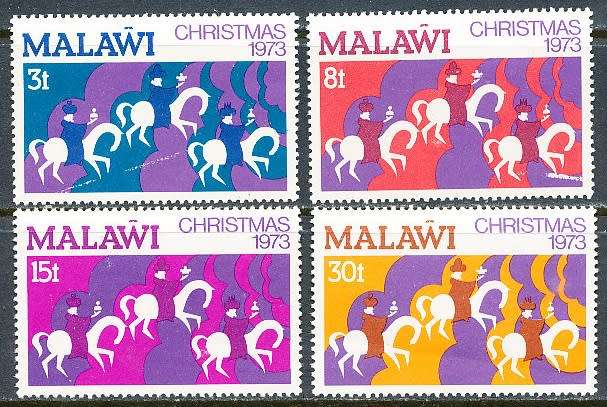 MALAWI  1973 -   Christmas   FULL  SET   -   FINE  MINT