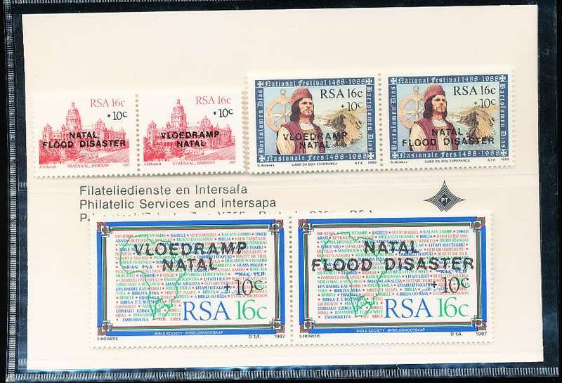 RSA   -  1987  -  Flood Disaster  PRESENTATION  PACK - FINE  MINT
