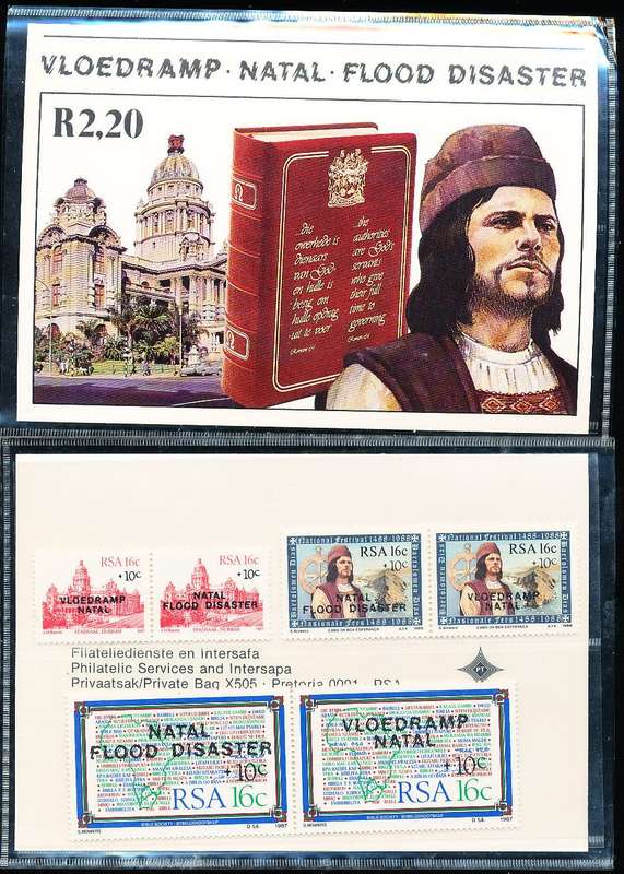 RSA   -  1987  -  Flood Disaster  PRESENTATION  PACK - FINE  MINT