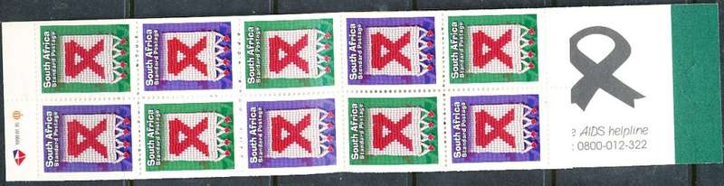 RSA   -  1999  -  AIDS   COMPLETE  BOOKLET   -   FINE  MINT