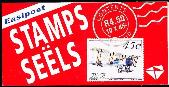 RSA   -  1993  -  AVIATION  COMPLETE  BOOKLET  no 9   -   FINE  MINT