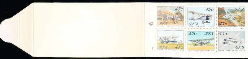 RSA   -  1993  -  AVIATION  COMPLETE  BOOKLET  no 9   -   FINE  MINT