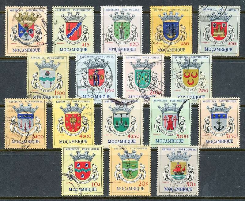 MOZAMBIQUE   - 1961  - Coat of Arms  FULL  SET   -   FINE USED