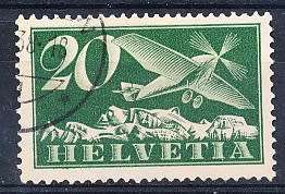 SWITZERLAND  1923   -  Airmail 20c  - FINE  USED