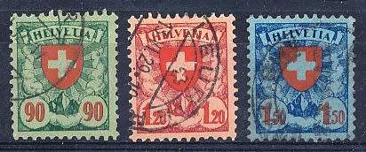 SWITZERLAND  1924   - Coat of Arms    SET   - FINE  USED