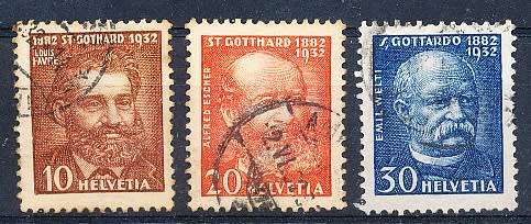 SWITZERLAND  1932  - Gotthard Railway  SET   - FINE  USED