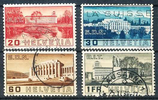SWITZERLAND  1938  -  International Labour Organization - ILO   - FINE  USED