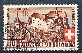 SWITZERLAND  1939  -   Battle of Laupen   - FINE  USED