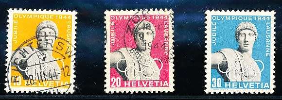 SWITZERLAND  1944 -   International Olympic Committee  SET   - FINE  USED