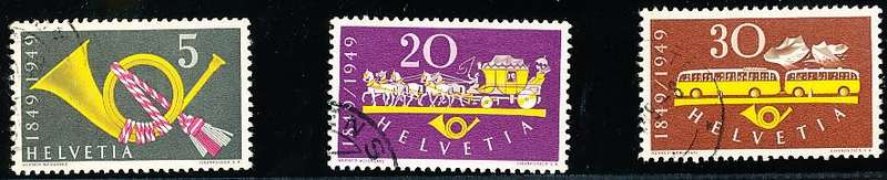 SWITZERLAND  1949 -   Swiss Post  SET   - FINE  USED