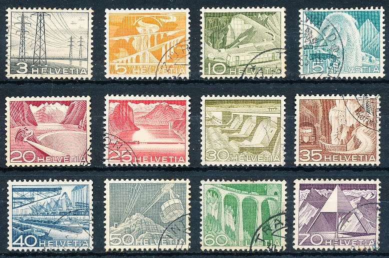 SWITZERLAND  1949  -  Engineering  SET   - FINE USED