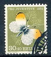 SWITZERLAND  1951 -  Pro Juventure -   Johanna Spyri - Insects   PART SET   - FINE  USED