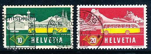 SWITZERLAND  1953 -    Alpine Post  SET  - FINE  USED