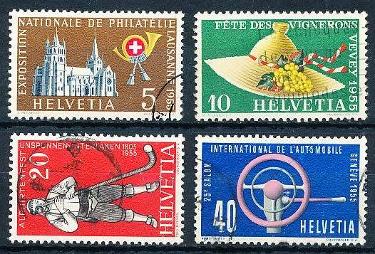 SWITZERLAND  1955 -    Events  SET   - FINE  USED