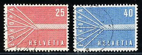 SWITZERLAND  1957 -    EUROPA Stamps  SET   - FINE  USED