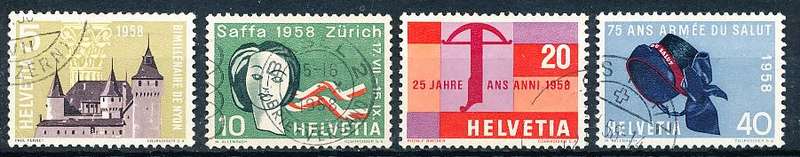 SWITZERLAND  1958 -    Events  SET   - FINE  USED