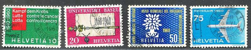 SWITZERLAND  1960 -    Events  SET   - FINE  USED