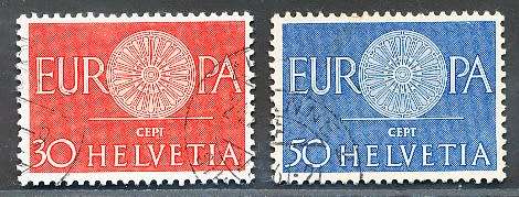 SWITZERLAND  1960 -    EUROPA Stamps  SET   - FINE  USED