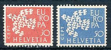 SWITZERLAND  1961 -    EUROPA Stamps  SET   - FINE  USED
