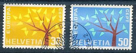 SWITZERLAND  1962 -   EUROPA Stamps  SET   - FINE  USED